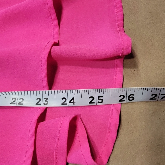 Flying Tomato Size S Bright Hot Pink Split Strap A-Line Tank / Sleeveless Blouse - Picture 9 of 10